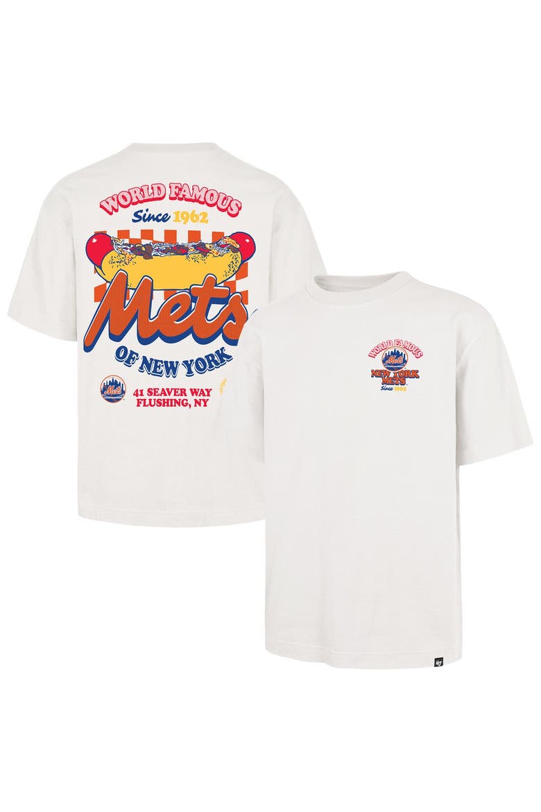 Men's '47 Cream New York Mets Glizzy T-Shirt, Main, color, Cream