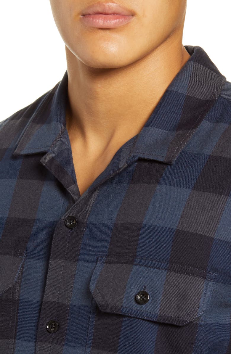 BLDWN Guetes Sim Fit Plaid Button-Up Flannel Overshirt, Alternate, color, 