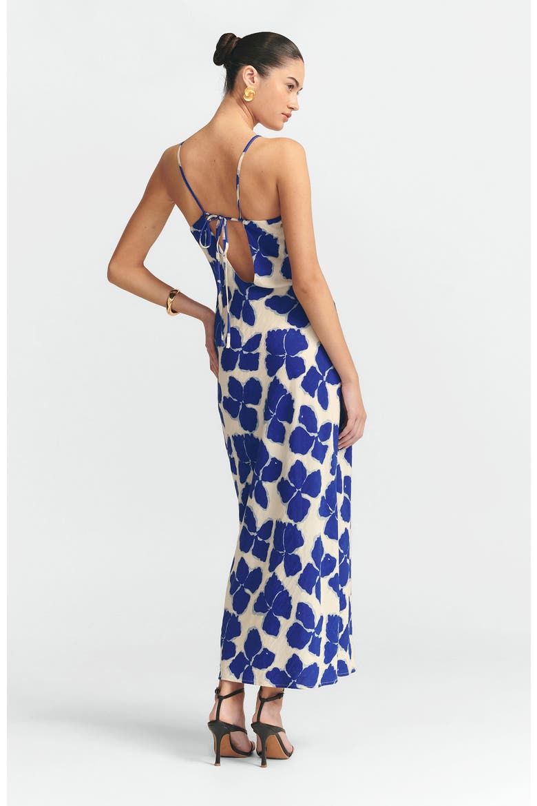 Gemma Slip Dress, Alternate, color, Blue Wildflower