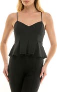 Socialite Structured Peplum Camisole