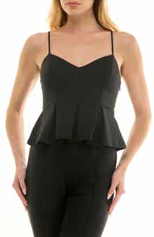 Socialite Structured Peplum Camisole