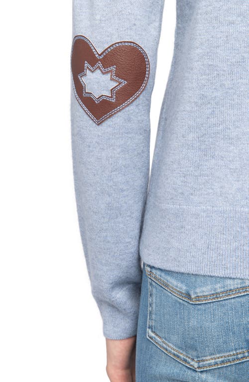 Zadig & Voltaire Cici Heart Patch Sweater In Blue