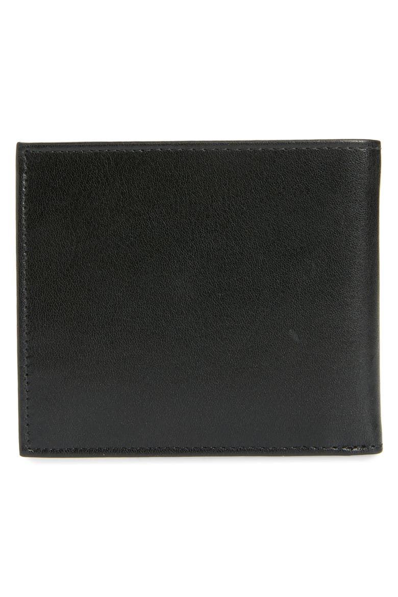 Prug Leather Bifold Wallet, Alternate, color, BLACK