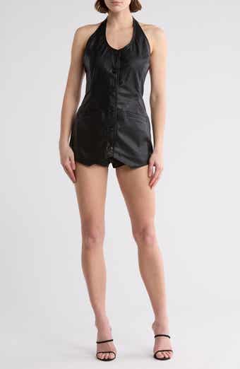 Free People Counterculture Faux Leather Romper