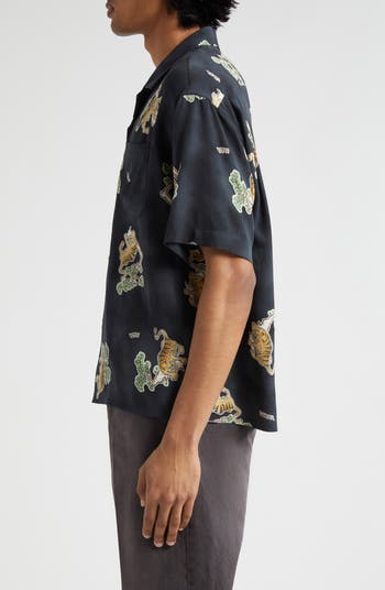 VISVIM Copa Tora Tiger Print Silk Camp Shirt | Nordstrom VISVIM Copa Tora Tiger Print Silk Camp Shirt | Nordstrom