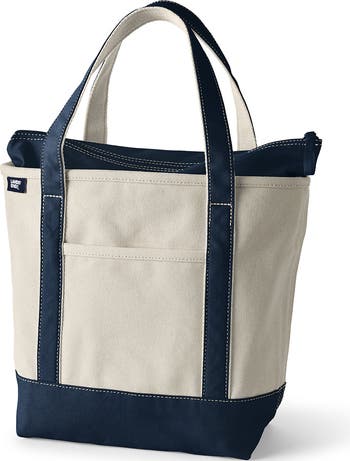 Lands' End Zip Top Canvas Tote Bag | Nordstrom