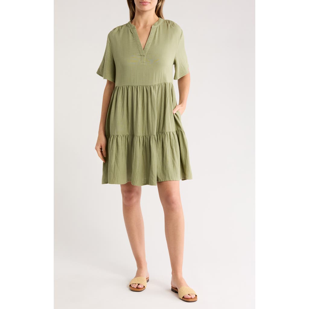 CASLON CASLON® EASY TIERED MINIDRESS