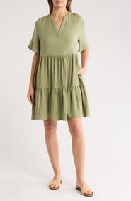 Caslon® Easy Tiered Minidress