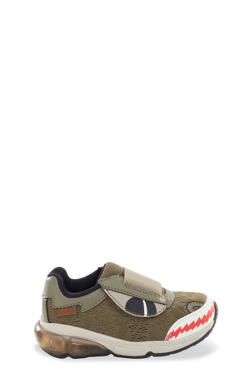 Stride Rite Kids' Made2play® Lighted Monster Sneaker In Olive
