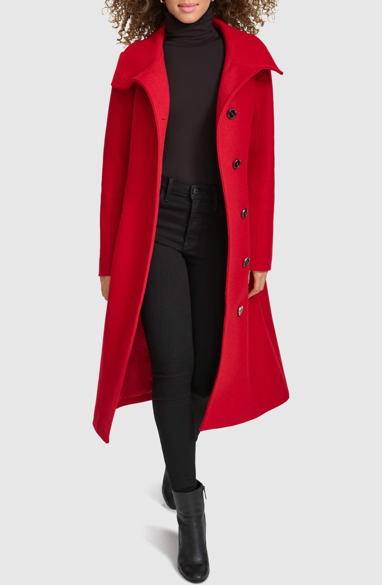 Kenneth Cole New York Walking Coat, Alternate, color, Red