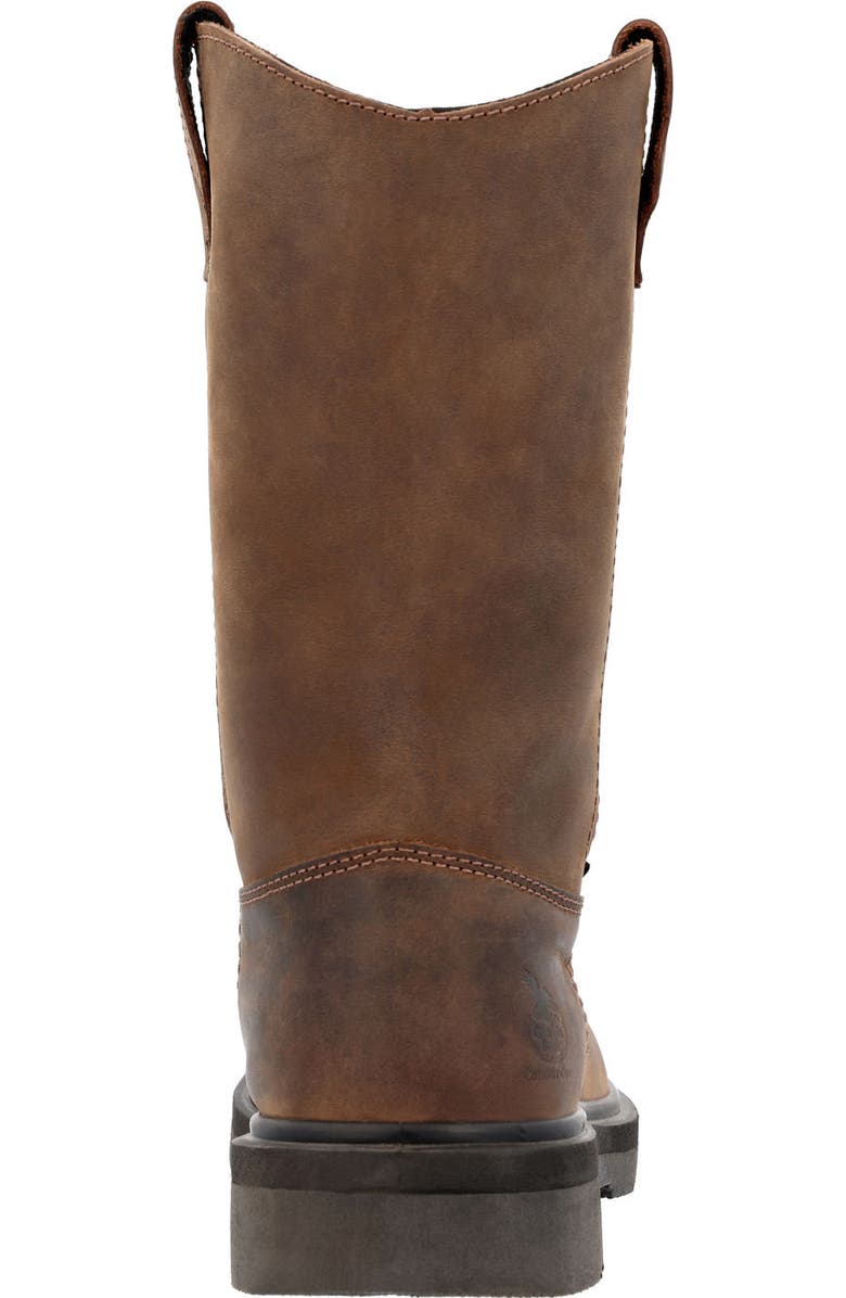 Georgia Boot Suspension System Waterproof Wellington Work Boot, Alternate, color, Brown
