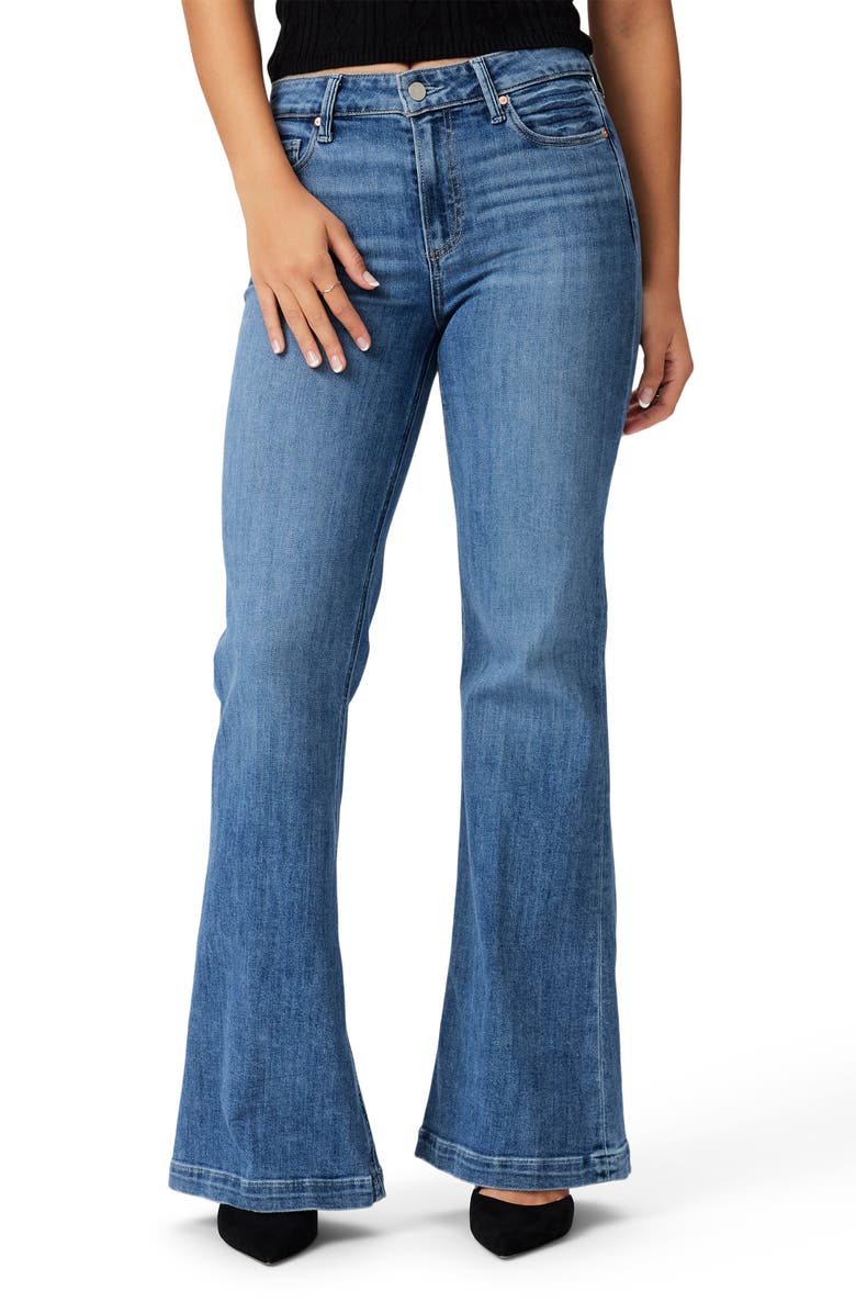 PAIGE Genevieve High Waist Flare Jeans, Main, color, 