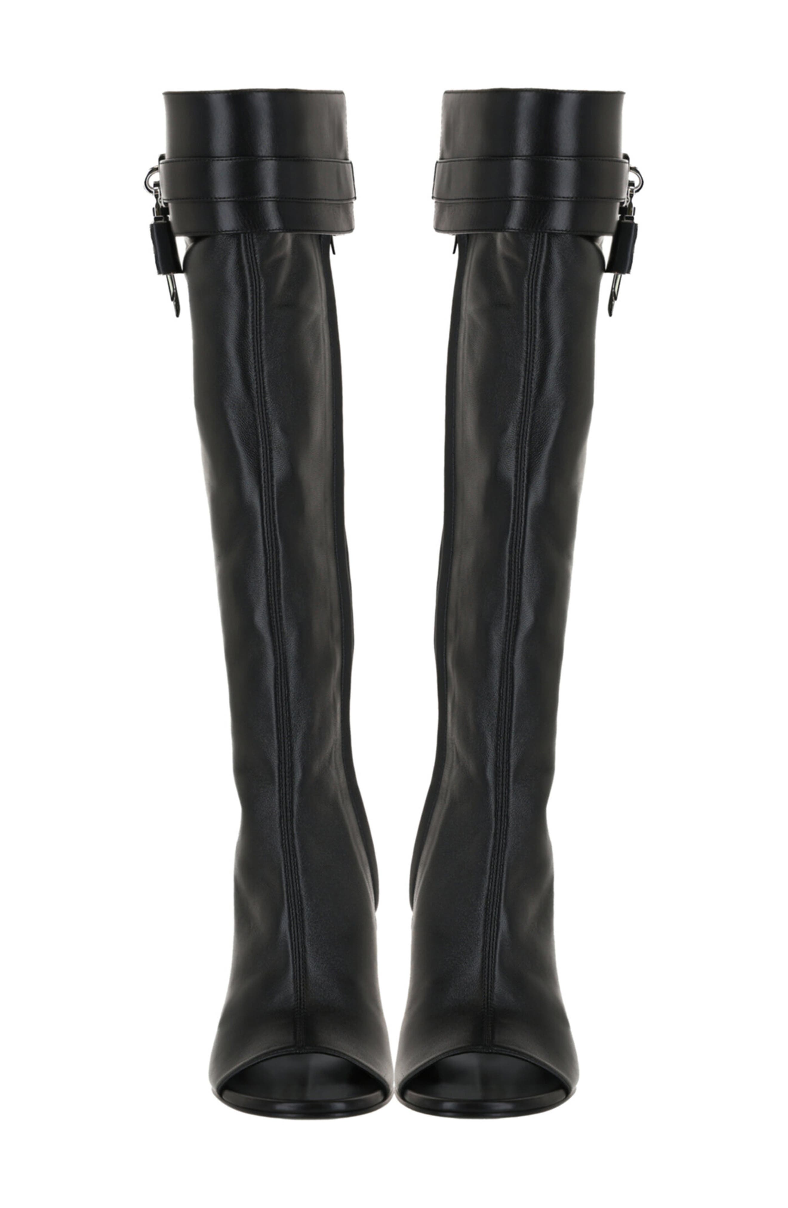 Givenchy Shark Lock Stiletto Wedge Knee High Boot, Alternate, color, 