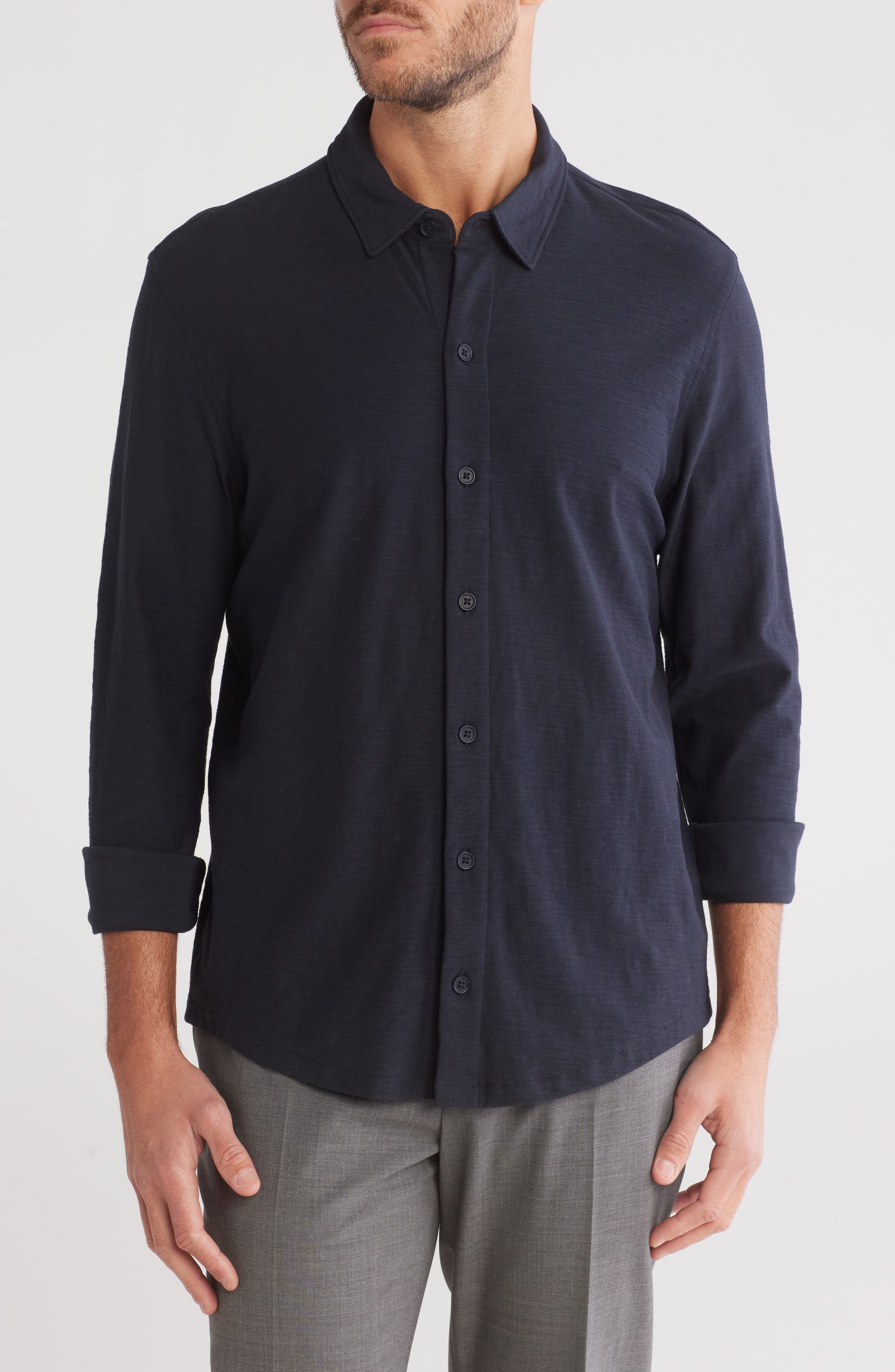 Vince Heavy Slub Button-Up Shirt