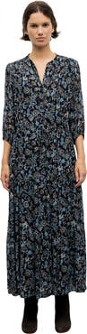 GERARD DAREL Corie Floral V-Neck Maxi Dress