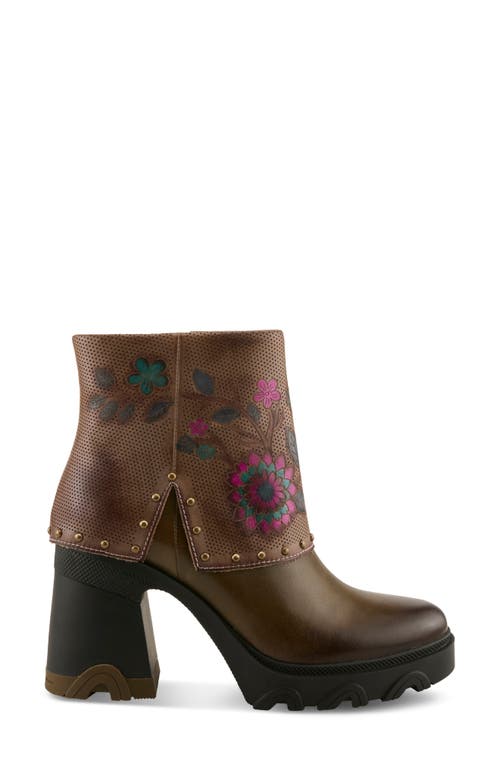 L'artiste By Spring Step Carizma Foldover Shaft Platform Bootie In Multi