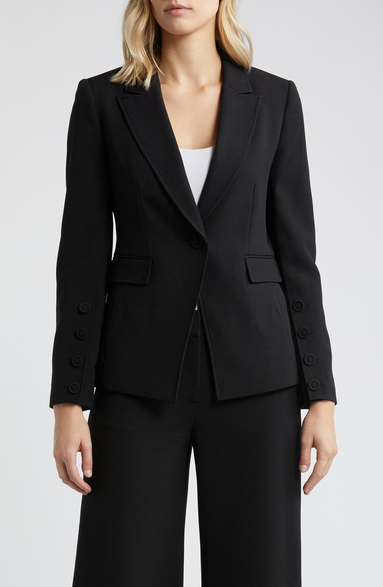 Tahari ASL One-Button Blazer, Main, color,