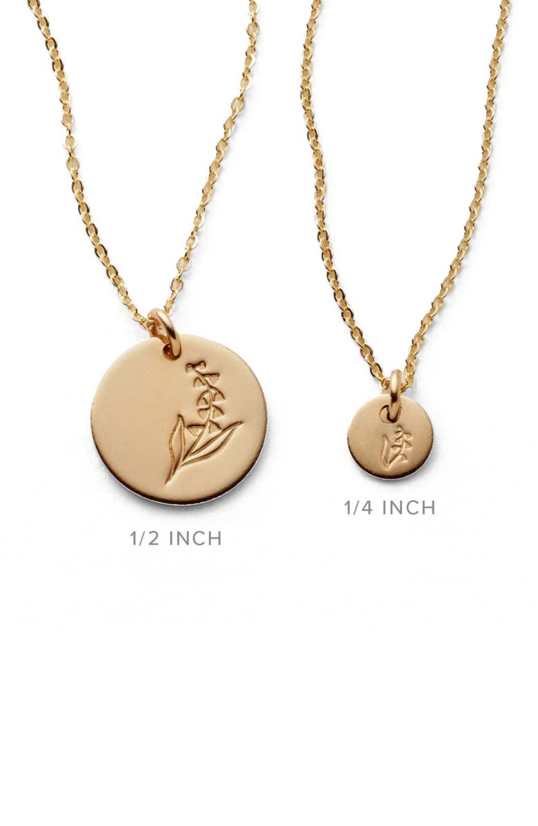 MADE BY MARY May Birth Flower Necklace, Alternate, color, Gold Filled