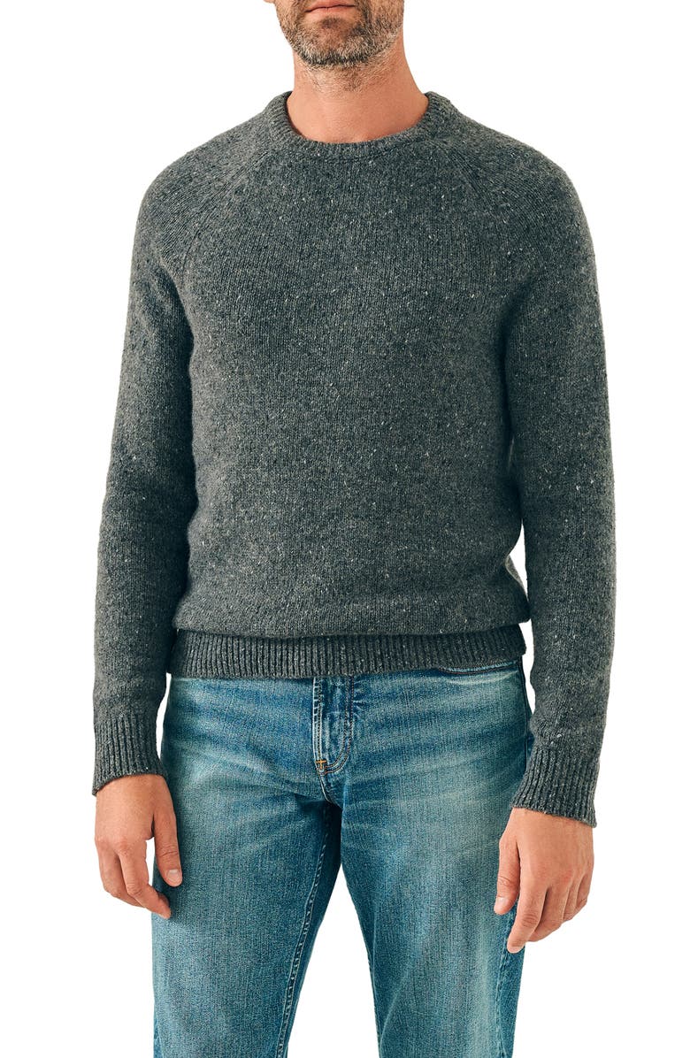 Faherty Donegal Wool Blend Crewneck Sweater, Main, color, 