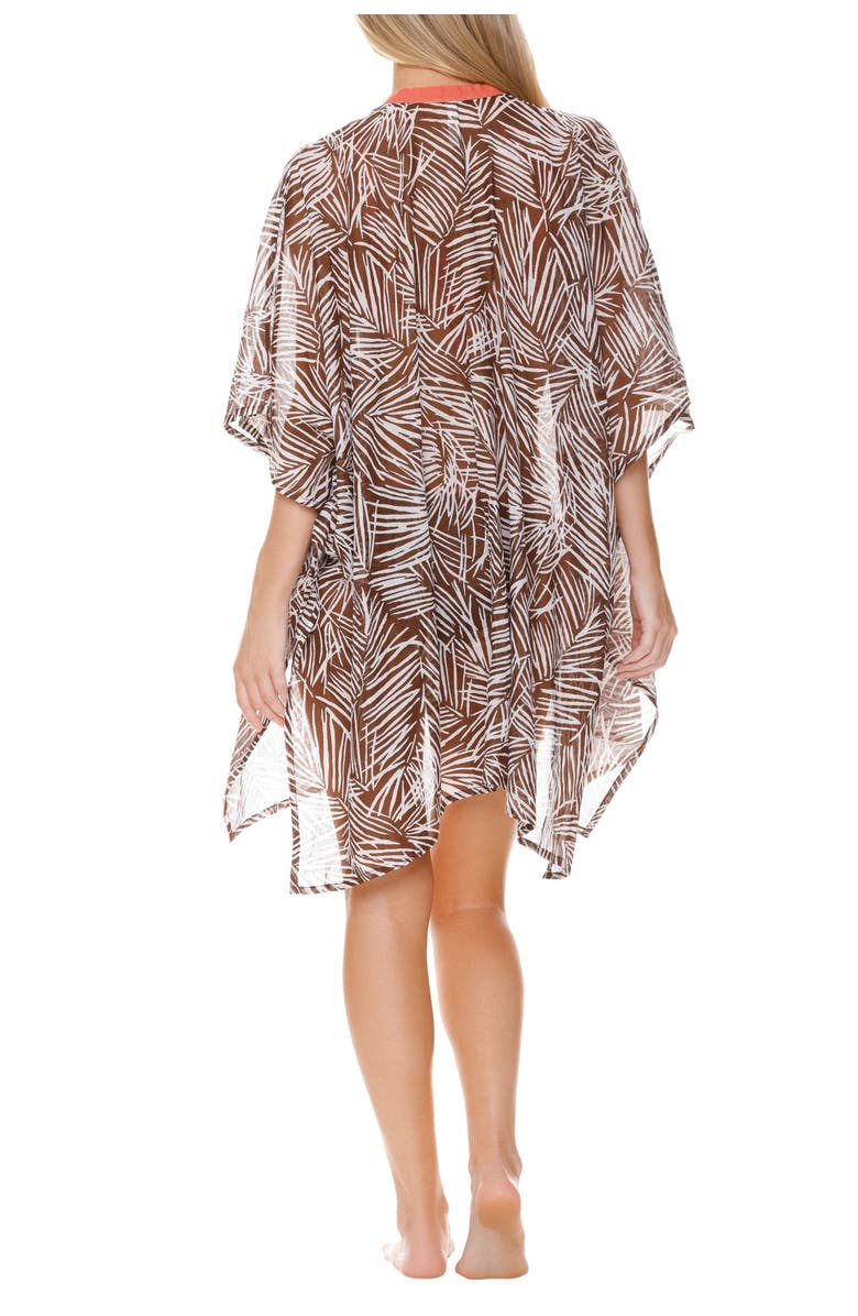 HELEN JON Open Front Caftan, Alternate, color, Paradise Palm