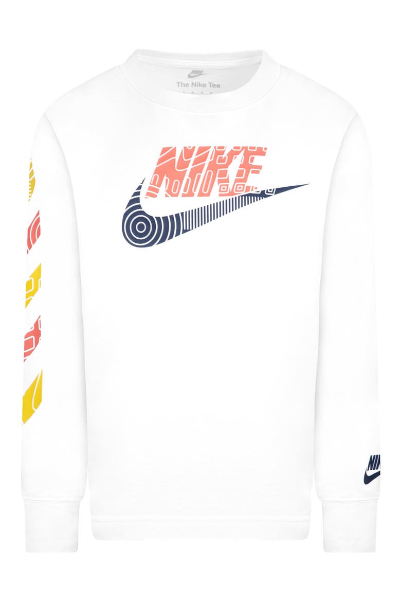 Kids' Futura Hazard Tread Long Sleeve T-Shirt, Main, color, WHITE