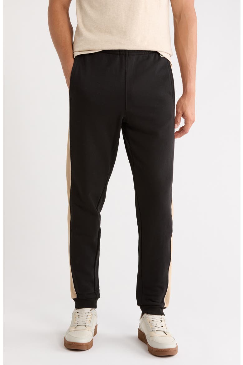 Colorblock Track Pant, Main, color, BLACK/ VIENNESE