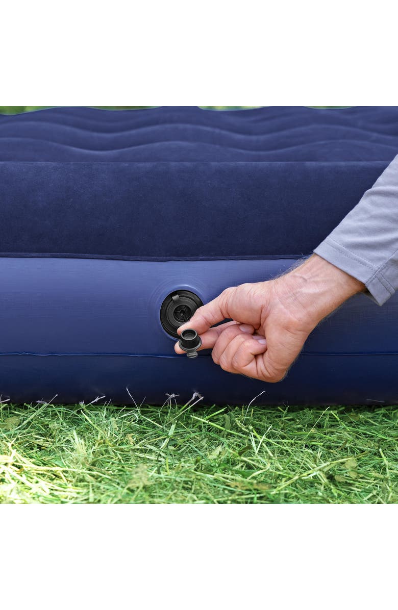 Bestway Easy Inflate Flocked Queen Air Mattress, Alternate, color, Multicolored