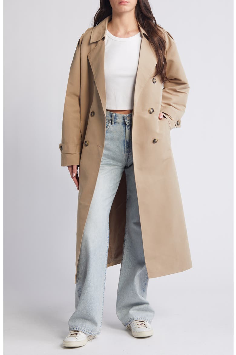 Chloe Trench Coat, Alternate, color, SILVER MINK