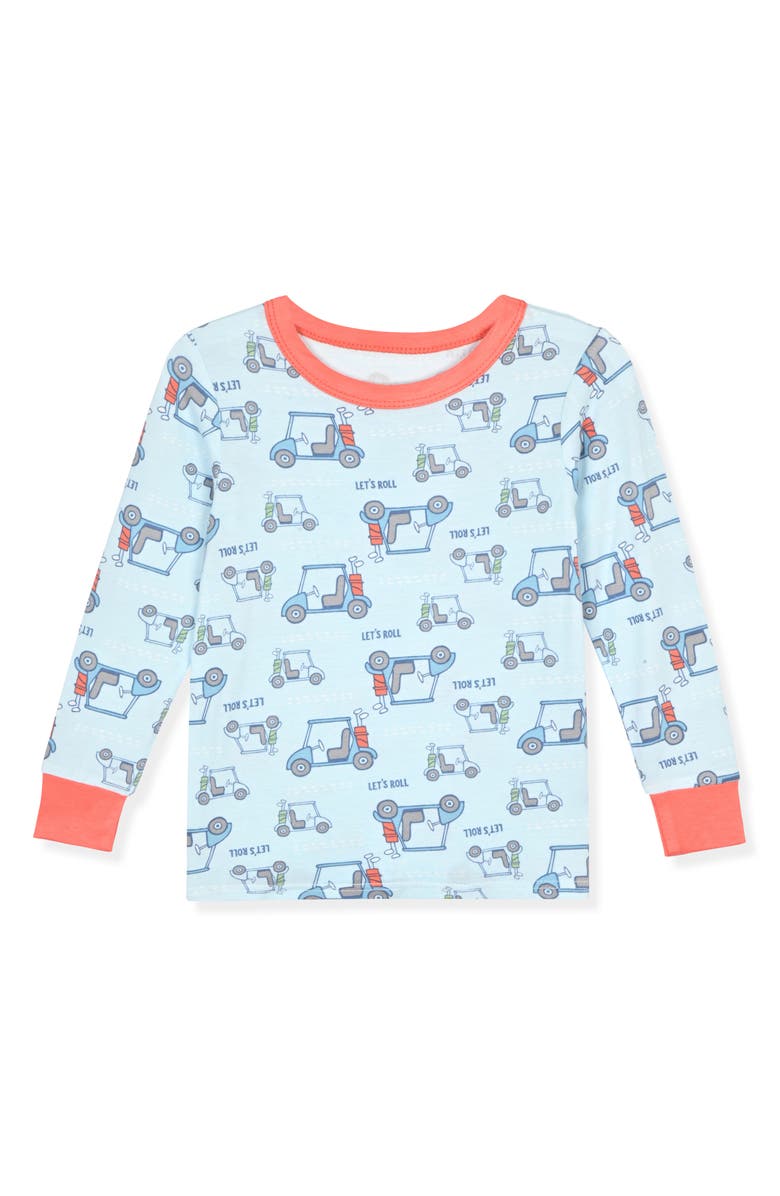SLEEP ON IT Kids' Assorted 2-Pack Print Fitted Two-Piece Pajamas, Alternate, color, Cream