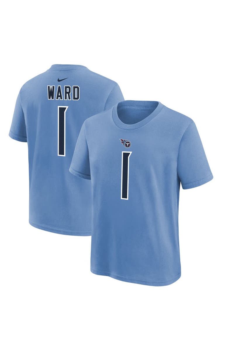 Nike Youth Nike Cam Ward Navy Tennessee Titans 2025 NFL Draft First Round Pick Name & Number T-Shirt, Main, color, Navy