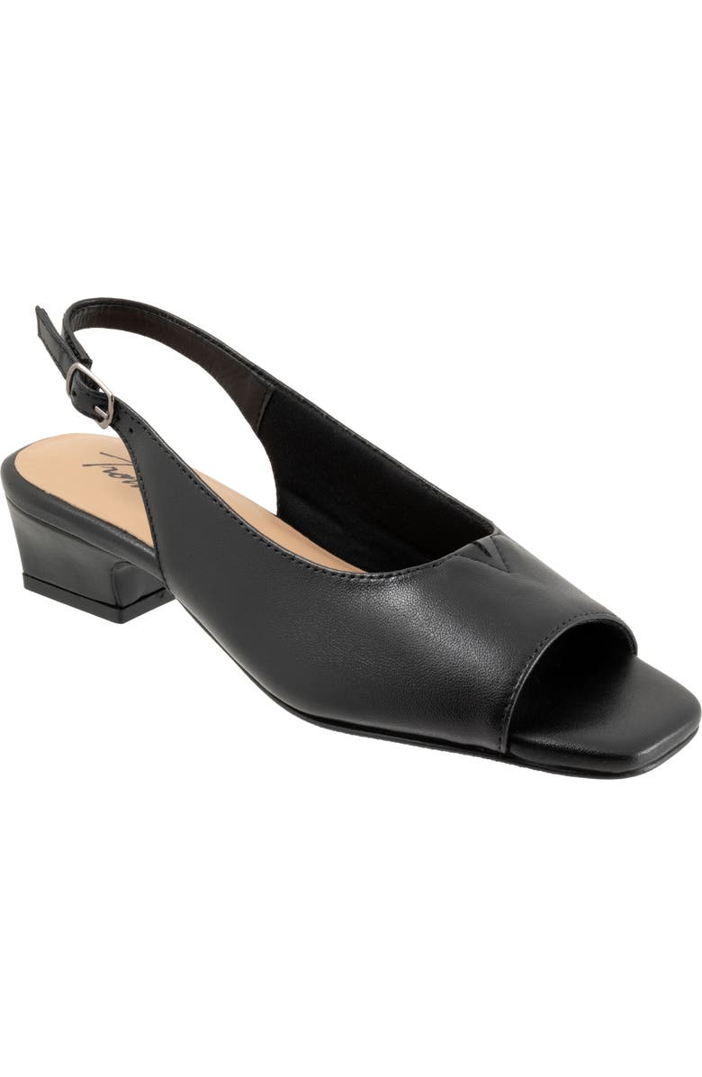 Trotters Dawn Slingback Sandal, Main, color, Black