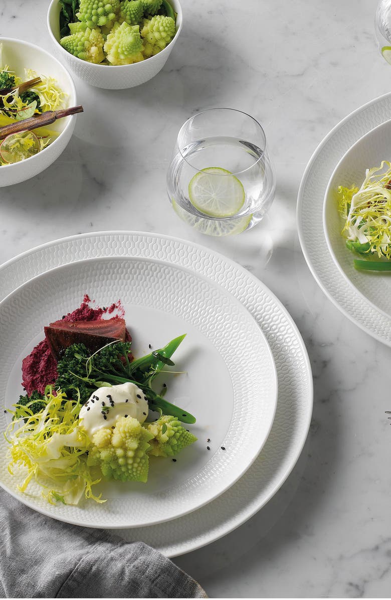 Wedgwood Gio Sculptural Bone China Bowl, Alternate, color, White