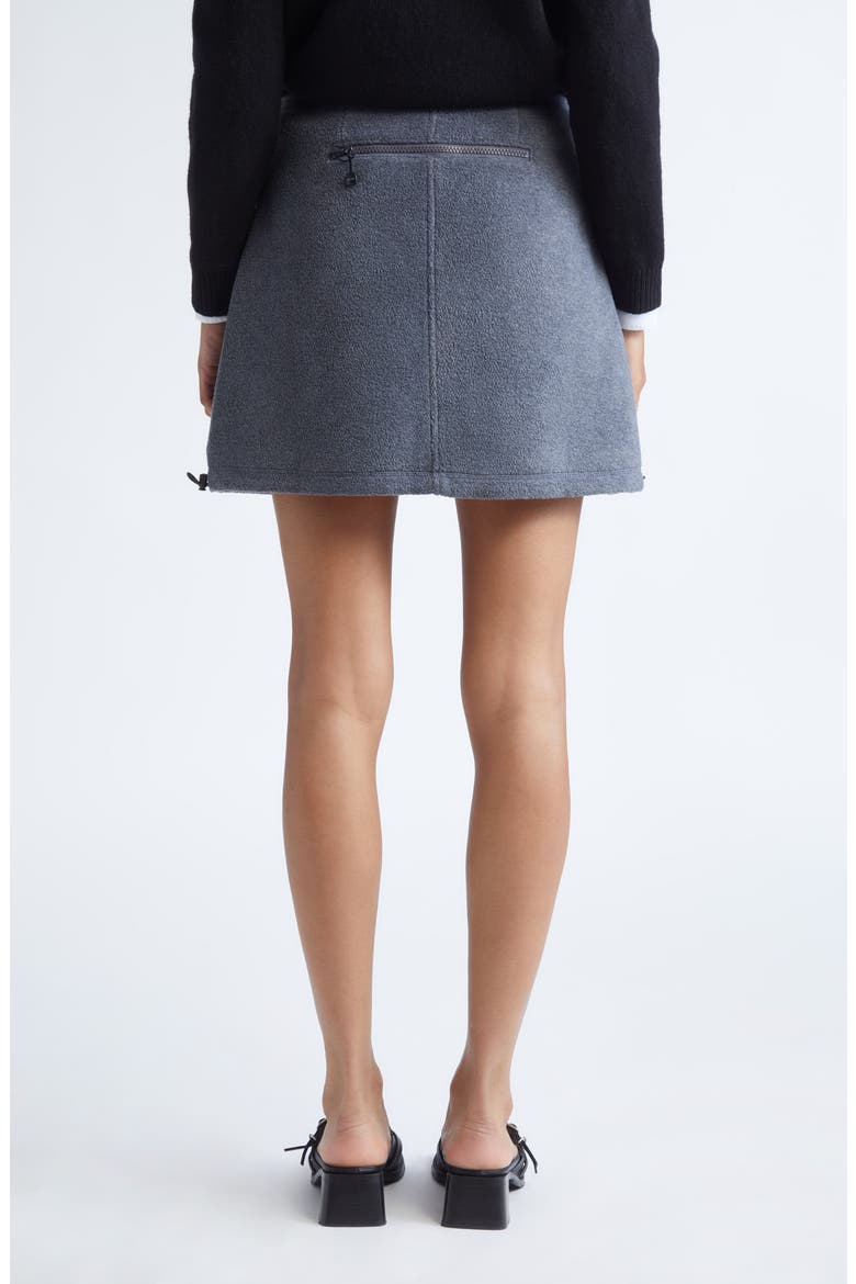 Polar Fleece Miniskirt, Alternate, color, GREY