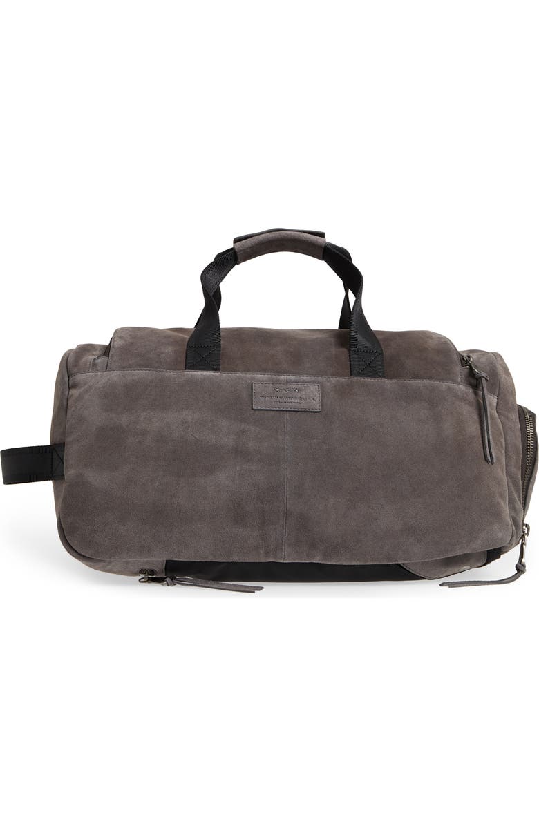 John Varvatos Star USA Brooklyn Suede Convertible Duffel Bag, Alternate, color,