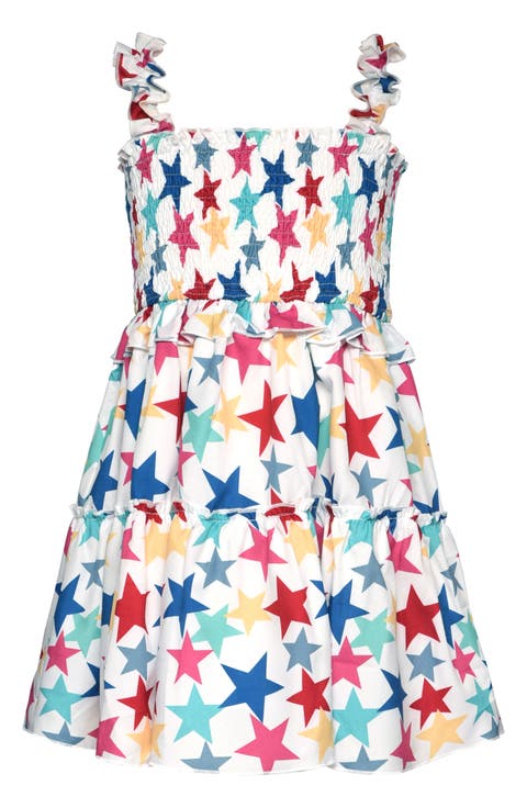 Kids' Star Ruffle Smocked Dress (Toddler & Little Kid)