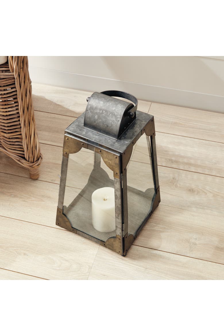 Madera Outdoor Lantern, Alternate, color, Gray