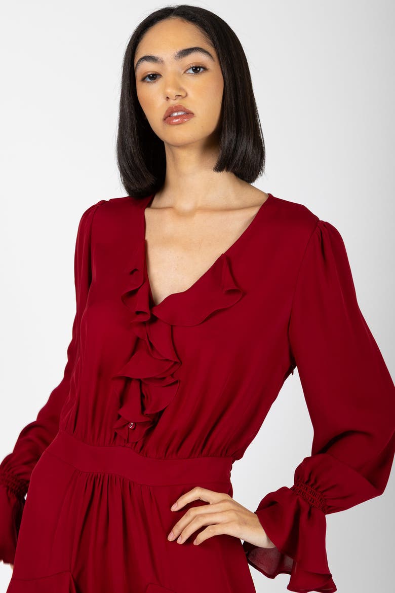 Warby Dress, Alternate, color, Crimson Red