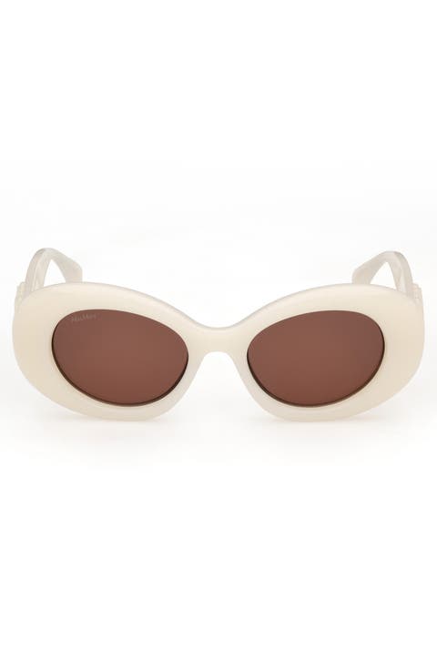 50mm Oval Sunglasses