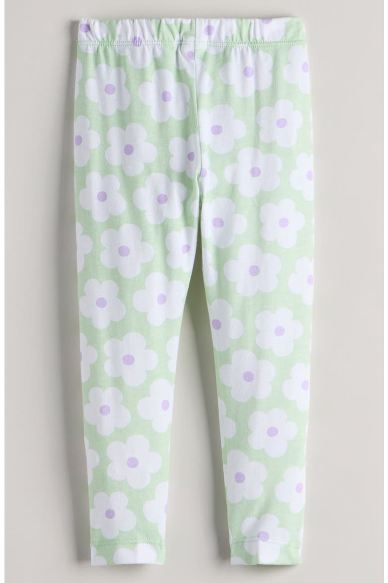 Kids' Core Leggings, Alternate, color, GREEN PASTEL DELIA DAISY