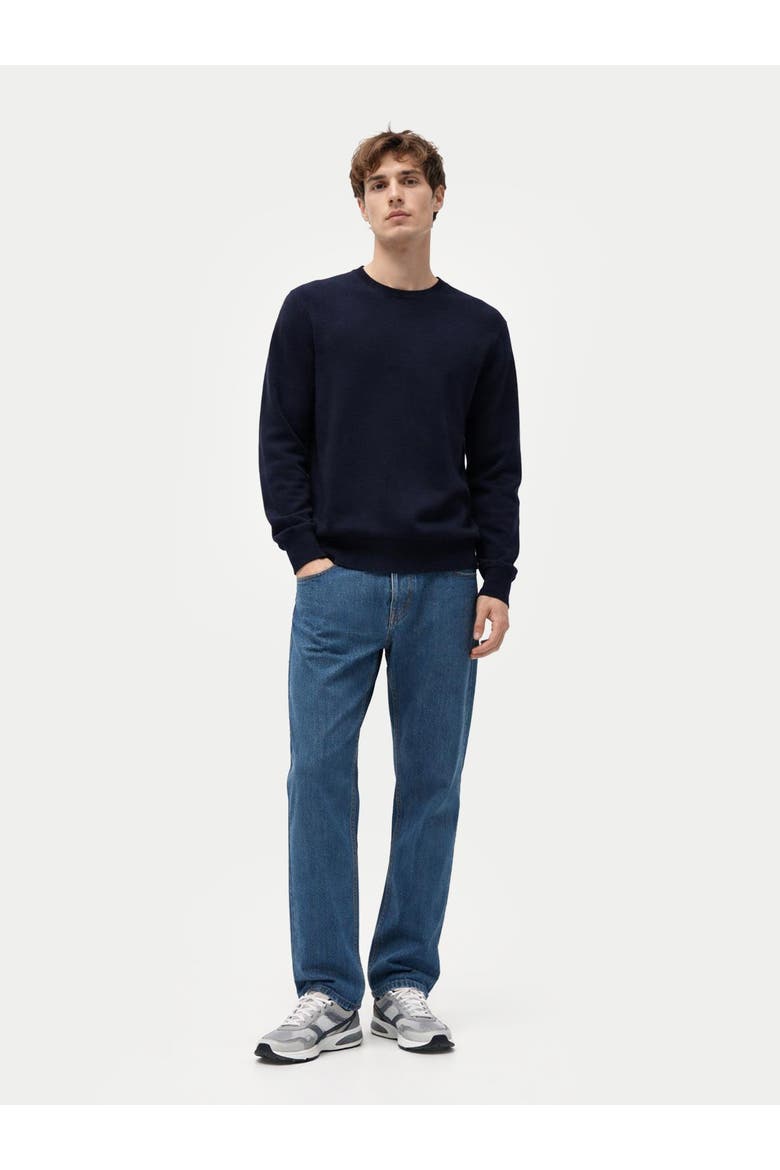 Timeless Crewneck Cashmere Sweater, Alternate, color, navy blazer
