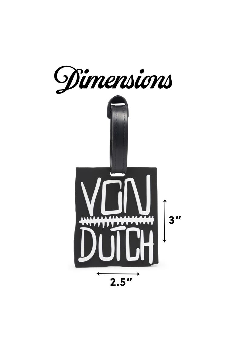 Stitched 2-Piece Suitcase ID Tag Set with Adjustable Straps, Alternate, color, Stitched