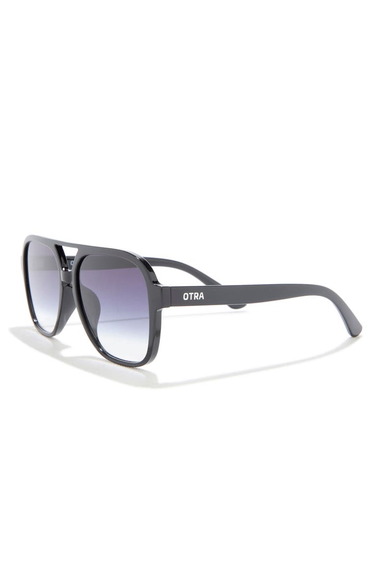 Kori Aviator Sunglasses, Alternate, color, BLACK/ SMOKE
