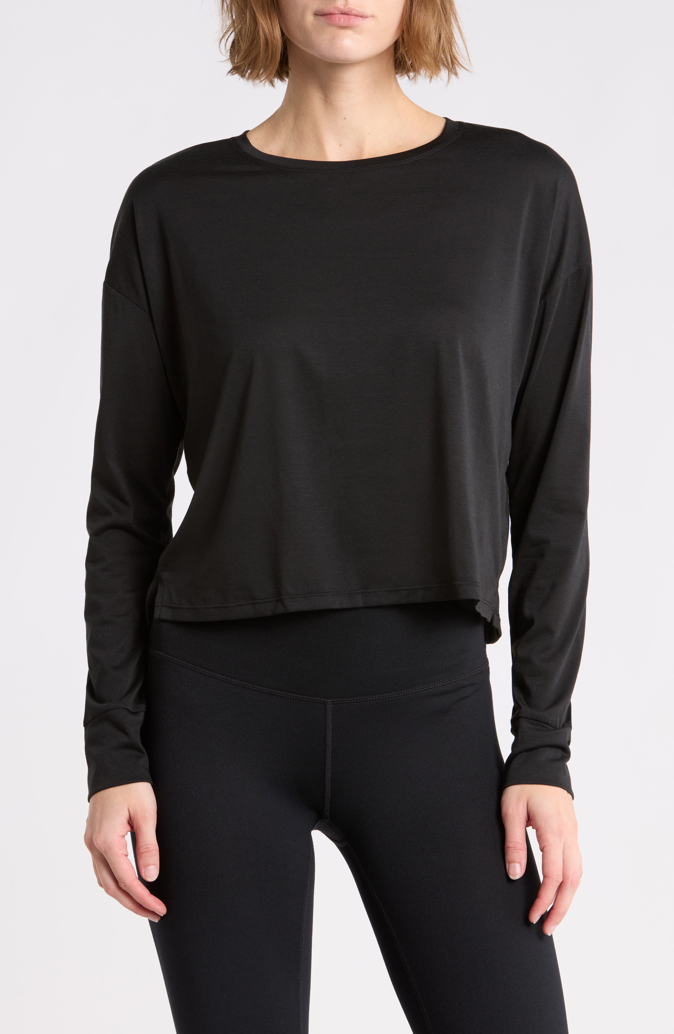 Key Element Long Sleeve Crop T-Shirt