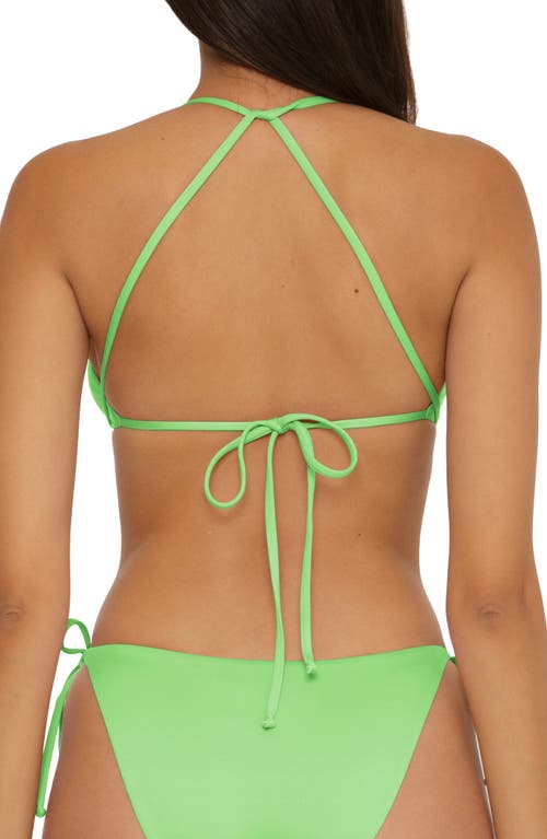 BECCA BECCA COLOR CODE WRAPAROUND TRIANGLE BIKINI TOP 