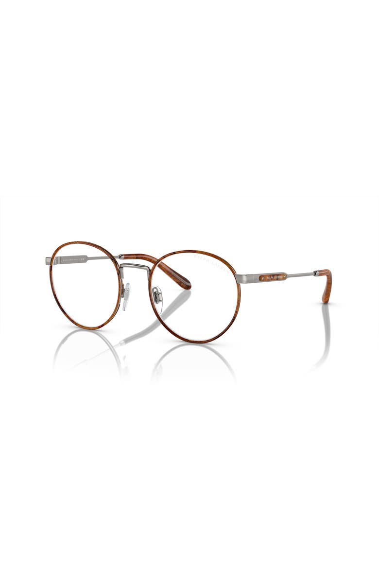 Ralph Lauren 50mm Round optical glasses, Main, color, Brown