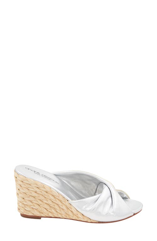 Andre Assous Merida Wedge Sandal In Metallic