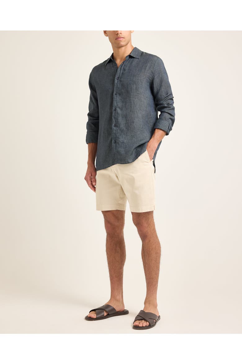 Dane Stretch-Cotton Tailored-Fit Shorts, Main, color, CHAI