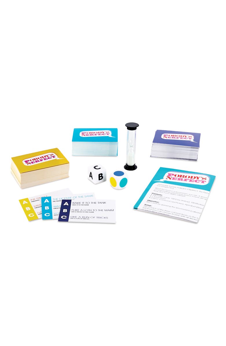 Longshore Pobody
s Nerfect Game Party Game, 300 Cards, Ages 8+, Alternate, color, Multicolored