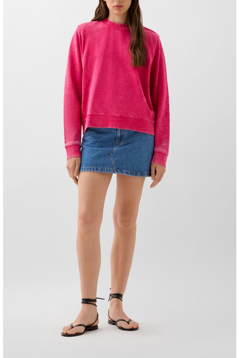 Padded Marble Sweater, Alternate, color, Fucsia