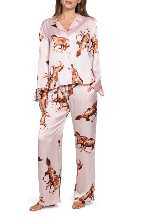 Print Satin Pajamas